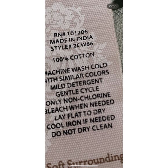 Soft Surroundings Dress L Eyelet Lace Asymmetric Hem Lagenlook Bohemian Green - Picture 10 of 10